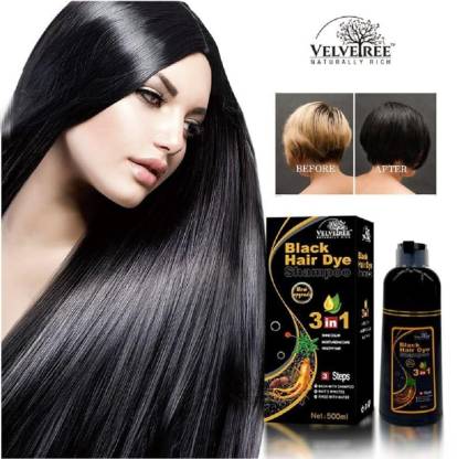 Velvetree Hair Colour Shampoo Black - Price in India, Buy Velvetree ...