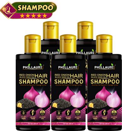 Phillauri Red Onion Black Seed Oil Shampoo With Red Onion Seed Oil Extract, Black Seed Oil