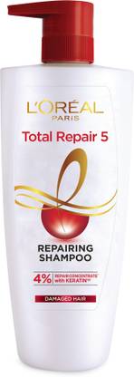 L'Oréal Paris Total Repair 5 Shampoo | Pro-Keratin & Ceramide For Damaged and Weak Hair