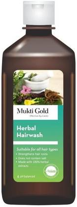 AXIOM Mukti Gold Herbal Hair Wash,Helpful for Growth, Controlling Dandruff