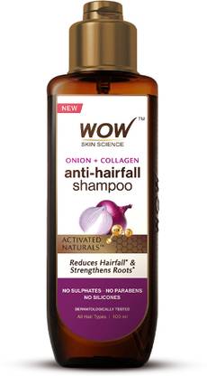 WOW SKIN SCIENCE Onion & Collagen Anti-Hairfall Shampoo | New & Improved Formulation