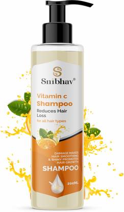 Snibhav Vitamin C Hair Shampoo Citrus-Infused Formula for Revitalized, Stronger Hair