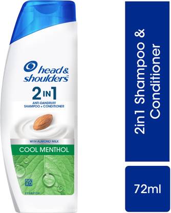 HEAD & SHOULDERS 2-in-1 Cool Menthol Anti Dandruff Shampoo + Conditioner With Almond Milk