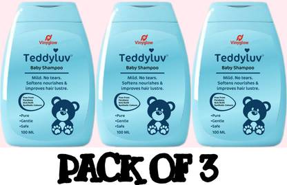 VINYGLOW Taddyluv baby shampoo 100 ml pack of 3
