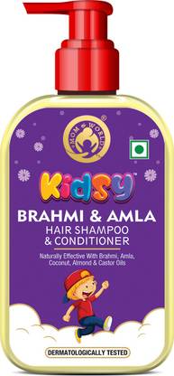 Mom & World Kidsy Brahmi & Amla Hair Shampoo & Conditioner for Kids With Brahmi