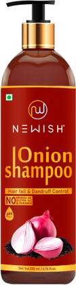 NEWISH Red Onion Shampoo for Hair Growth and Hairfall Control