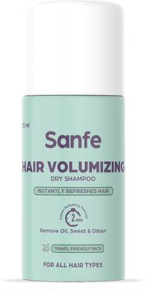 Sanfe Hair Volumizing Dry Shampoo|Instantly refreshes & add volume|Leaves no residue
