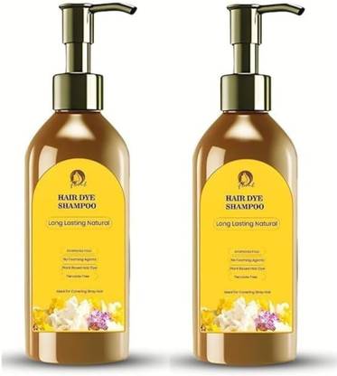 Sundhi Japanese Long Lasting Natural Hair Dye Shampoo (PAKE OF 2) , BLACK