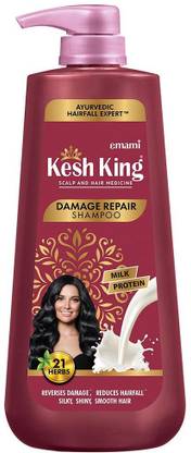 Kesh King Damage Repair Shampoo|Milk protein & 21 Ayurvedic herbs|Nourishes &repairs hair