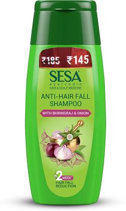 SESA Ayurvedic Anti-Hair Fall Shampoo with Bhringraj and Onion for Soft & Shiny Hair