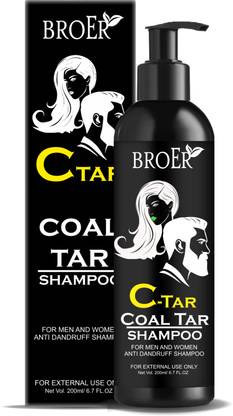 BROER C-TAR Anti dandruff Coal Tar Shampoo With salicylic acid 2% w/w For Mem & Women
