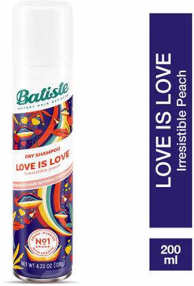 Batiste Instant Hair Refresh Dry Shampoo Love is Love Peach 200 ml, Pack of 1
