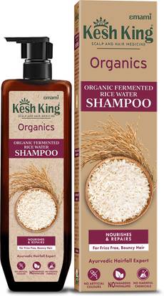 Kesh King Organics Anti Frizz Shampoo with fermented rice water for dry frizzy hair