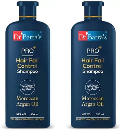 Dr Batra's PRO+ Hair Fall Control Shampoo| Enriched with Moroccan Argan Oil, Thuja Extracts