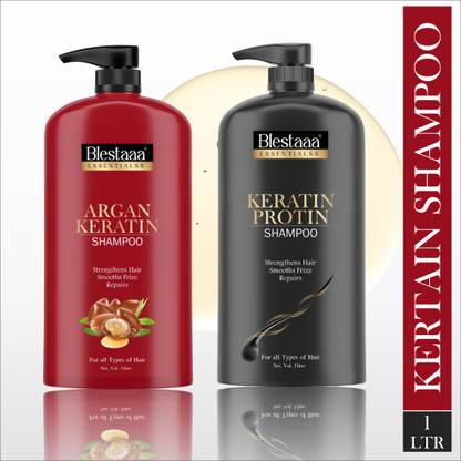 blestaaa essentialss Argan With Keratin Smooth And Shine Shampoo For Dayle Use For Women.
