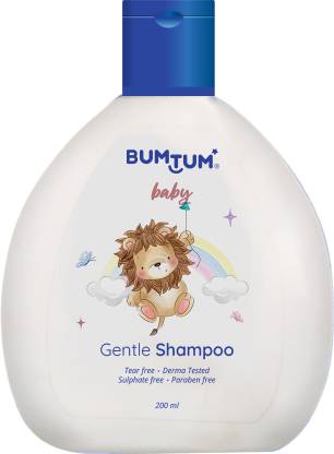 BUMTUM Gentle Baby Shampoo, No Tears, Paraben & Sulfate Free, Derma Tested