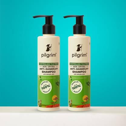 Pilgrim Australian Tea Tree Non-Drying Anti-Dandruff Shampoo Pack of 2