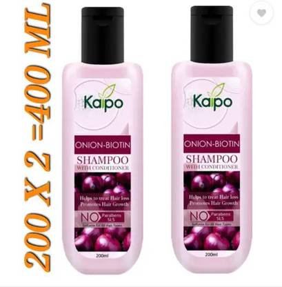 KAIPO Onion Shampoo With Conditioner For Hair Fall Control & Hair Growth (200MLX2)