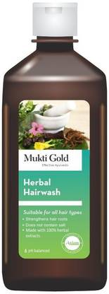 AXIOM Mukti Gold Herbal Hair Wash,Helpful for Growth, Controlling Dandruff