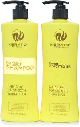 KERATOPLUS PROFESSIONAL Keratin Shampoo And Conditioner (500ml each) Keratin Treatment Kit