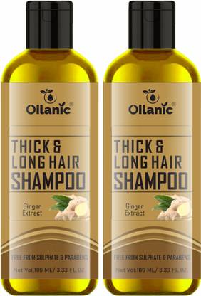 Oilanic Thick & Long Hair shampoo ( With Ginger Extract ) Combo Pack Of 2 ( 200ml )