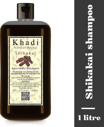 khadi natural herbal Shikakai Shampoo 1 Litre | Paraben Free Shampoo