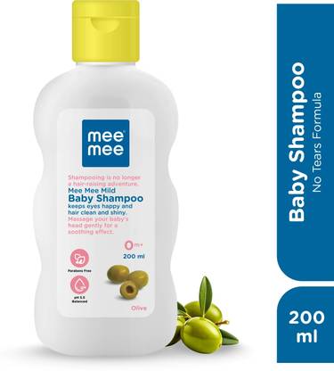 MeeMee Baby Shampoo Olive Extracts, Dermatologist Tested, Hypoallergenic, Tear Free
