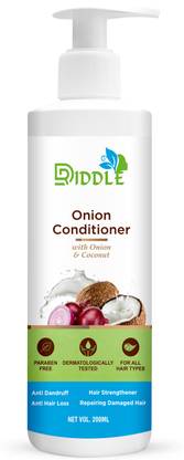 DRIDDLE Onion Conditioner for Hair Fall Control Reduces Hair Fall Detangles