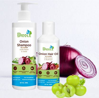 DRIDDLE Anti Hair Fall Spa Range with Onion Hair Oil shampoo for Hair Fall Control