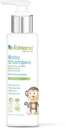 The Eco Mama Gentle Baby Shampoo-Organic &Tear-Free Formula ideal for toddlers pack of 2