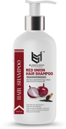 Black mirror RED ONION BLACK SEED OIL SHAMPOO WITH PRO-VITAMIN B5 FOR HEALTHY HAIR
