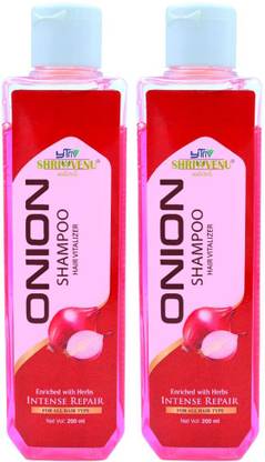 YTM shrivenu shampoo with red onion extract controls hair loss sulphate paraben free