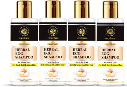 MeriBana Khadi Herbal Eggplex Shampoo for Thicker & Shinier Hair - Prevents Breakage,