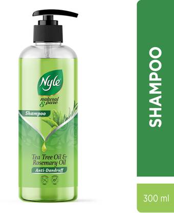 Nyle Natural & Pure Anti Dandruff Shampoo,Paraben Free,With Tea Tree & Rosemary Oil