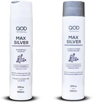 QOD Silver Max Combo - Hair Shampoo & Hair Conditioner