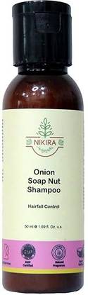 NIKIRA Onion Soap Nut Shampoo | Sulphate-Free | Hair Fall & Dandruff Control