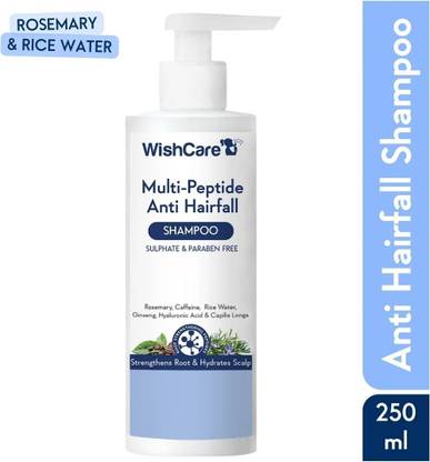 WishCare Multi Peptide Anti Hairfall Shampoo with Rice Water , Rosemary & Caffeine