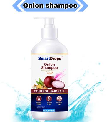 smartdrops Onion shampoo Smooth and Silky Anti Dandruff for Softer and Smoother Hair