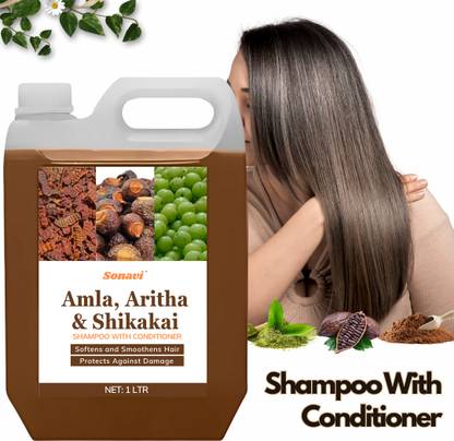Sonavi Amla, Artiha & Shikakai Hair Fall Control Shampoo with Conditioner for Men/Women