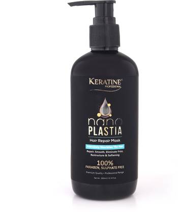 KERATINE PROFESSIONAL NANO PLASTIA HAIR REPAIR SHAMPOO Nourishes Dry Hair & Controls Frizz, Shiny