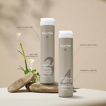 KERA FINE SHAMPOO & CONDITIONER COMBO PACK | 250ML+250ML KERATIN SYSTEM