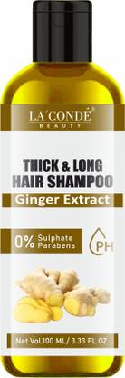 La'Conde Thick & Long Hair Shampoo with Ginger Extract Maintains PH Pack 1 of 100ML