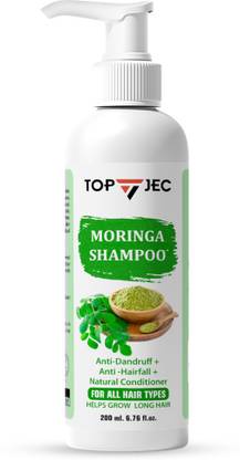 TopJec Moringa shampoo Helps Control Hair Fall & Damage | Promotes Hair Growth |Natural