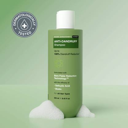 BARE ANATOMY Anti Dandruff Shampoo | Reduces Up to 100% Dandruff & Strengthens Hair
