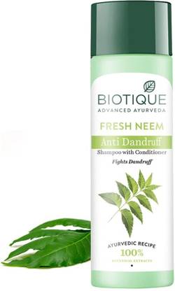 BIOTIQUE FRESH NEEM Anti Dandruff Shampoo & Conditioner 190ml