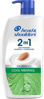 HEAD & SHOULDERS 2-in-1 Cool Menthol Anti Dandruff Shampoo + Conditioner With Almond Milk