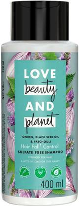 Love Beauty And Planet Onion, Blackseed & Patchouli Hairfall Control Sulfate Free Shampoo
