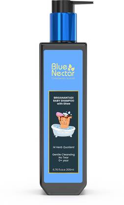 Blue Nectar Baby Shampoo with Natural Ghee for Gentle Cleansing, 0+ Year for Sensitive Skin
