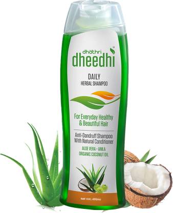 DHEEDHI Daily Herbal Shampoo for Hair Growth & Dandruff Control ...