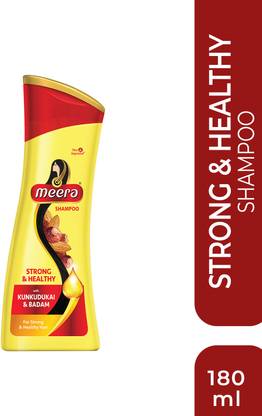 Meera Strong And Healthy Shampoo,With Kunkudukai & Badam,Paraben Free